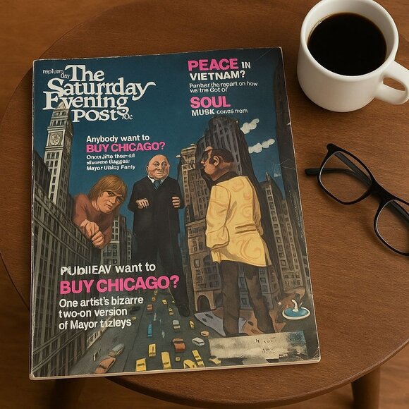 The Saturday Evening Post Feb 8 1969 Peace in Vietnam Soul Music Buy Chicago - Picture 1 of 4